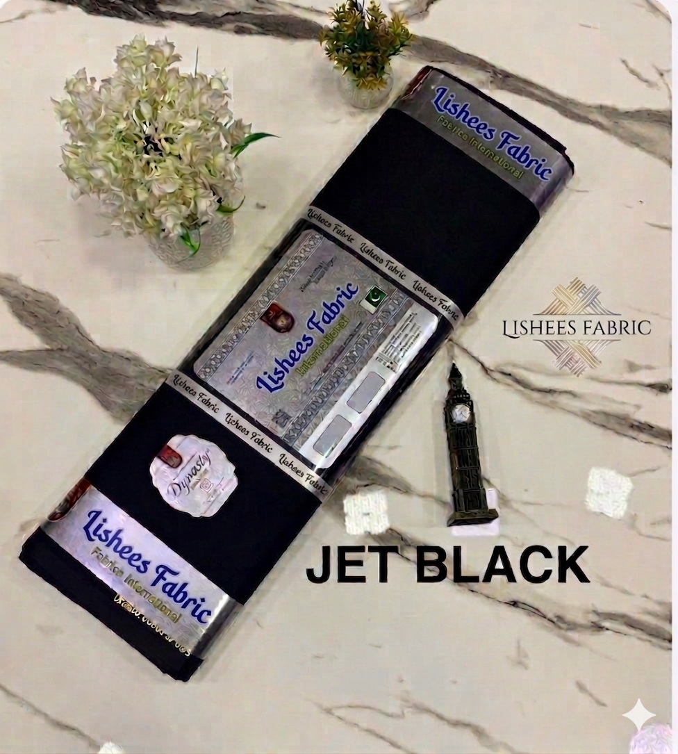 Premium Cotton Suit β Black Color