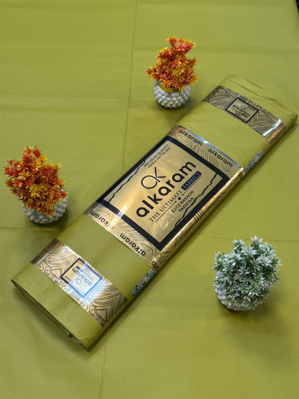 Premium Cotton Suit β lemon Color