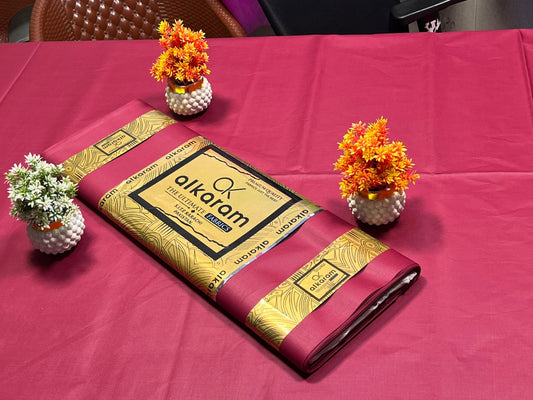 Reddish Mehroon Alkaram Cotton
